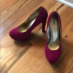 Pink Velvet High Heels